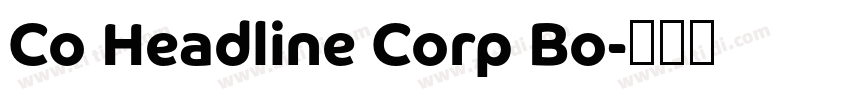 Co Headline Corp Bo字体转换